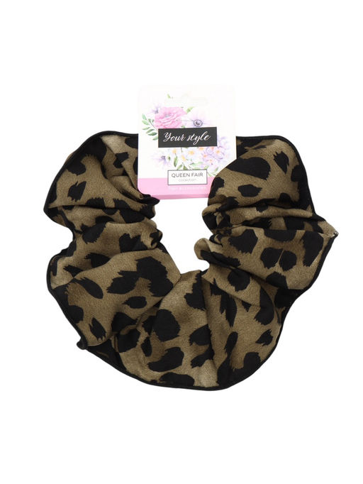 Цена за 2 шт. Резинка для волос QF «Орбита гранд», лео принт, 16 см