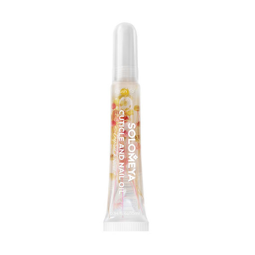 SOLOMEYA Масло для кутикулы и ногтей с цветами ТРОПИЧЕСКИЙ ГИБИСКУС Cuticle And Nail Oil With Flower