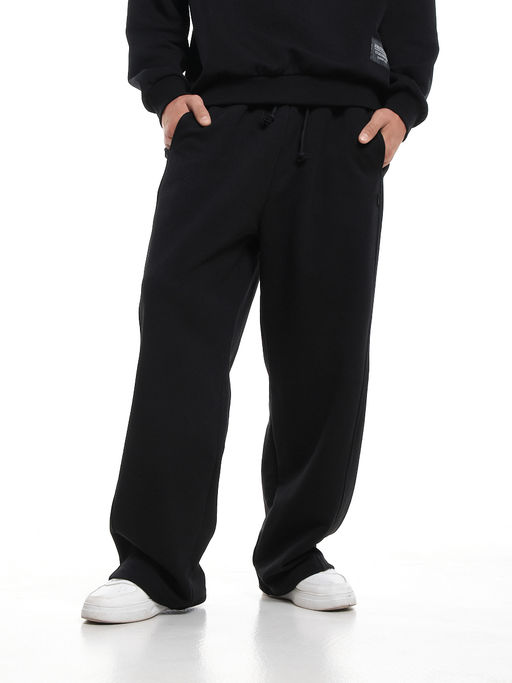 Брюки для мальчика из плотного футера 22-5649 черный - Mini maxi фото 7