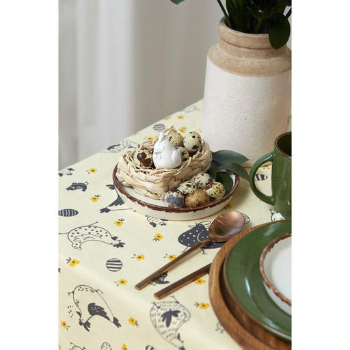 Скатерть пасхальная, Доляна Сhicken farm 180х144 см, 100% хлопок, 164 г/м2  фото 15