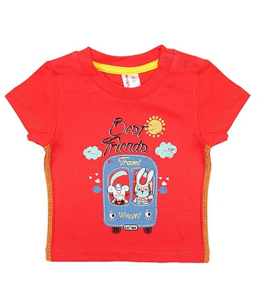 CRB wear/CSN 61606 Футболка ясельная, красный/Ex.Cherubino  фото 3