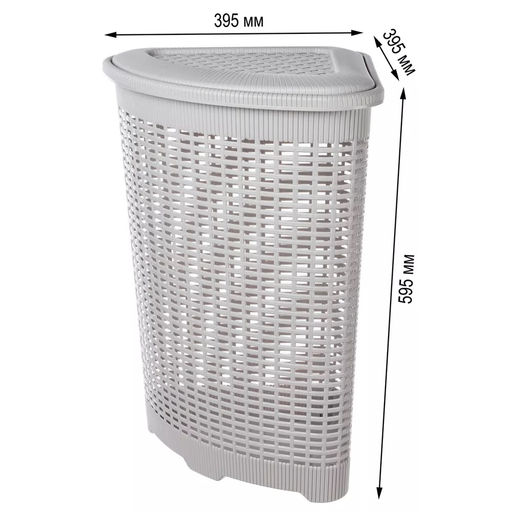 Корзина для белья угловая 50 л, арт. С32175