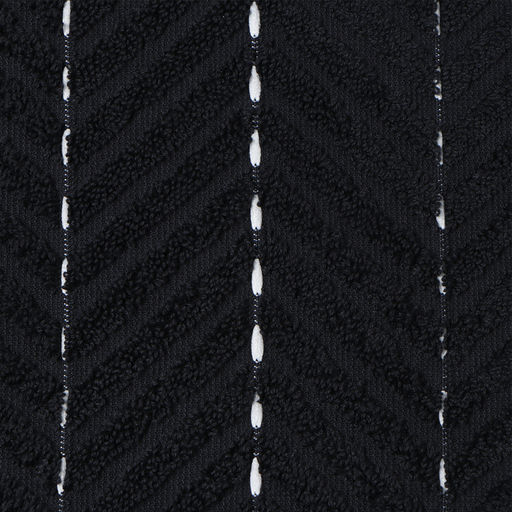 Коврик махровый «Этель» Lines, 50×70 см, хлопок 100%, черный