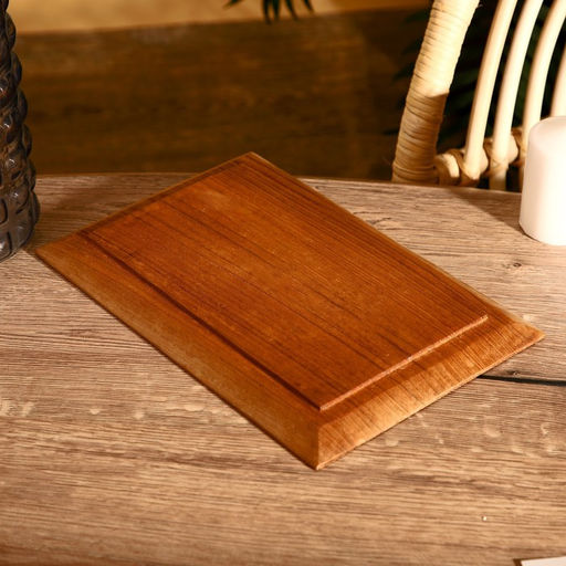 Блюдо, 30×20×2 см, тиковое дерево