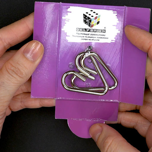 DELFBRICK DLM-03 Головоломка металлическая 1 шт Сердечки 2 элемент