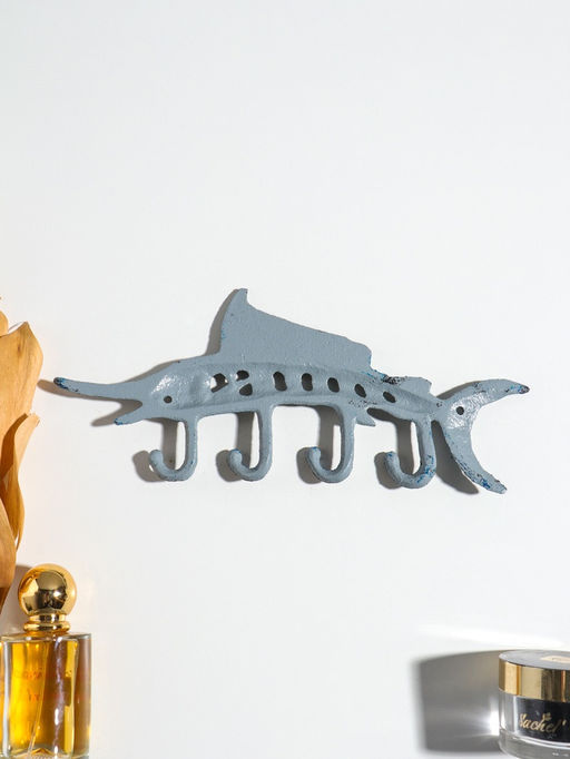 Крючки декоративные чугун "Осётр" 25,5х11х1,5 см