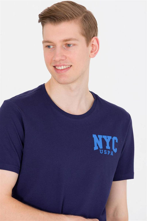 U. S. Polo Assn Мужская темно-синяя футболка с круглым вырезом - U.s. polo assn фото 10