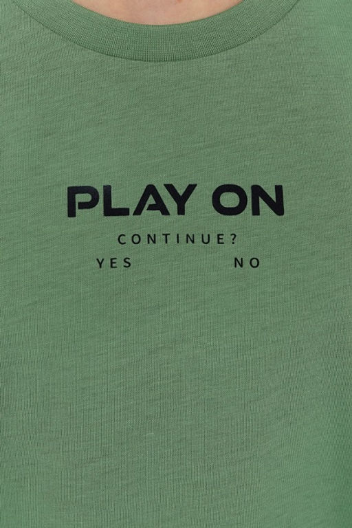 CRB wear/ CSJB 90248-37-404 Комплект для мальчика (футболка, шорты),зеленый/Ex.Cherubino  фото 9