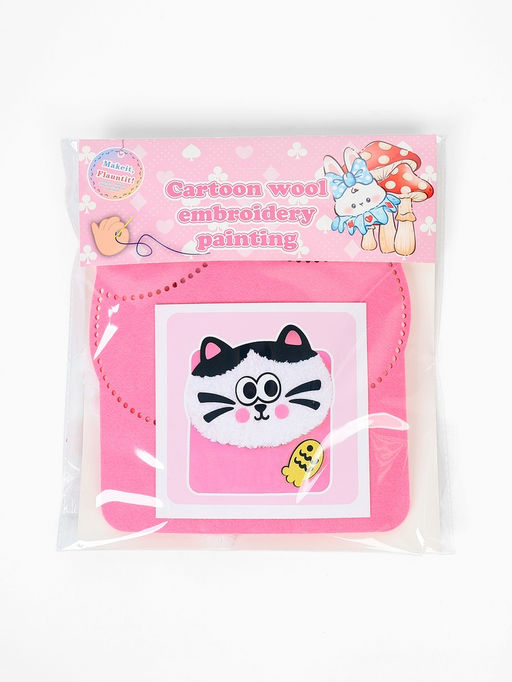 Вышивка по фетру "Котик"