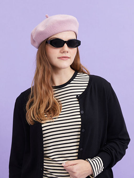 Bisiklet Yaka D?z Uzun Kollu Kad?n Triko H?rka