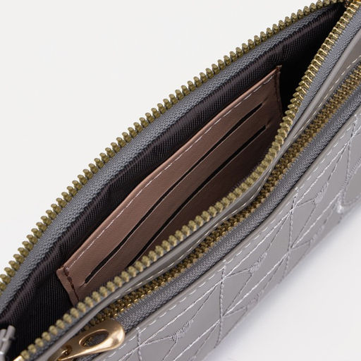 Кошелёк на молнии, цвет серый - Simaland фото 3