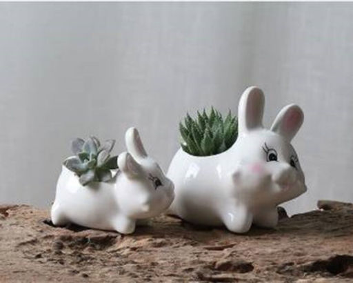 Кашпо 13х12,6 Зайчик / XN019 /уп 72/ - Галеонтрейд фото 2