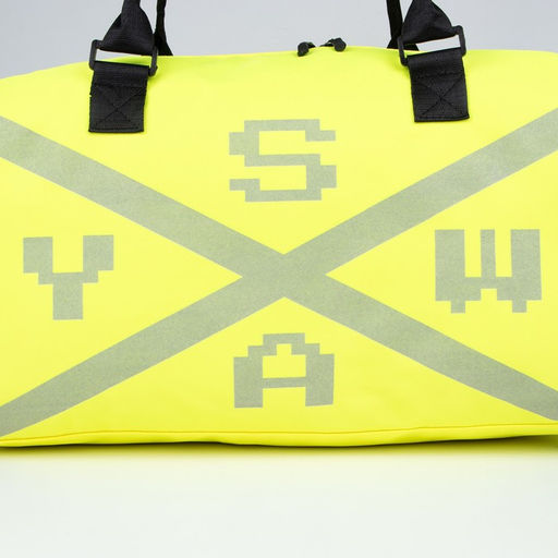 Сумка спортивная SWAY на молнии, отдел из ПВХ, отдел для обуви, наружный карман, цвет лимон - Nazamok фото 9