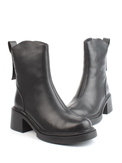 04-M3-L806 BLACK Ботинки зимние женские (натуральная кожа, натуральный мех) - Фабричный китай фото 13