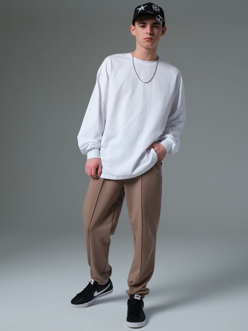 Брюки темно-бежевый 241171807 - Nota bene фото 4