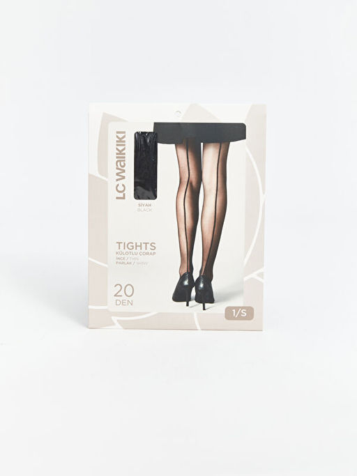 ?erit Detayl? 20 Denye Kad?n K?lotlu ?orap