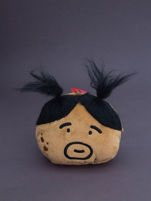 Плюшевый кошелек "Potato family", balck