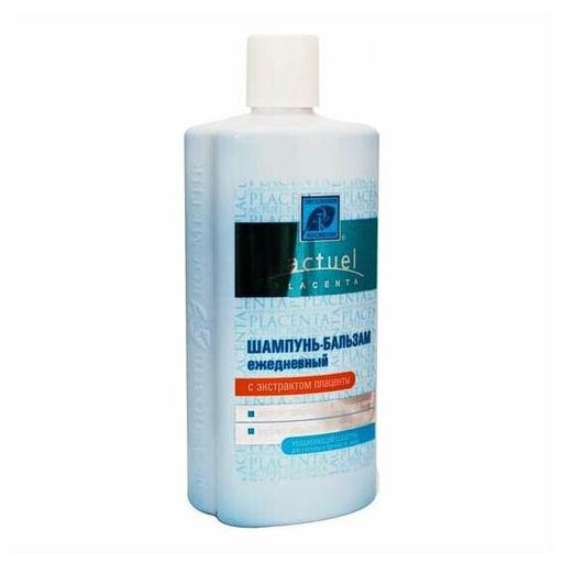 Эксклюзивкосметик Шампунь-бальзам Actuel placenta Ежедневный с плацентой для густоты и прочности волос, 500 гр