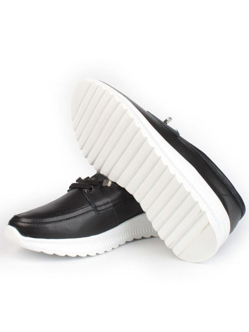 03-ZL-8861-1 BLACK Полуботинки женские (натуральная кожа)