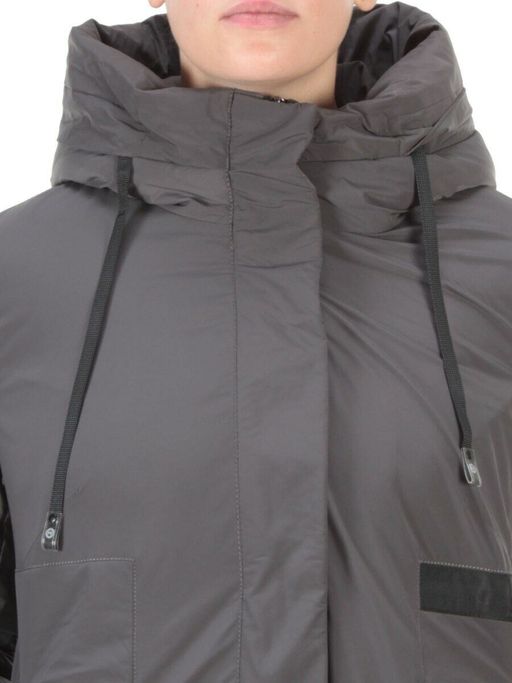21-967 DARK GRAY Пальто зимнее женское AIKESDFRS (200 гр. холлофайбера) - Fashion фото 10