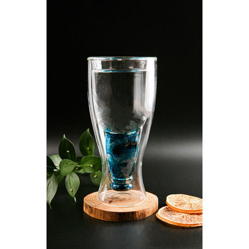 Пивной бокал Magistro «Дуо», 400 мл, 8.5×8.5×18 см, с двойными стенками, стекло, прозрачный