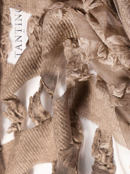 в составе шерсть Большой, красивый палантин из ткани, окрашенной ручным способом. - Tantino фото 2