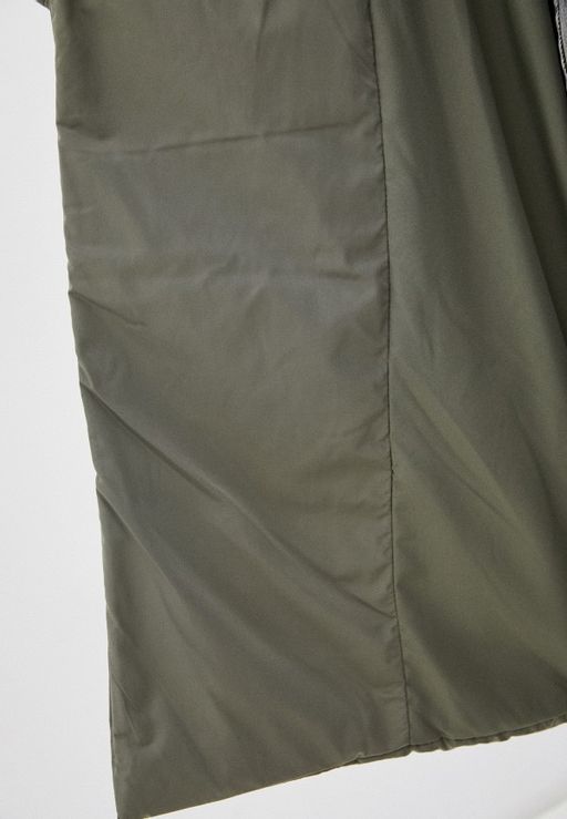 Объемное утепленное пальто запашного кроя - Incity фото 8