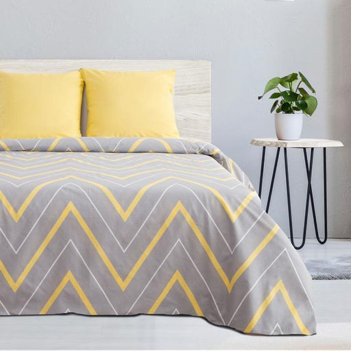 Постельное бельё Этель евро Жёлто-серые зигзаги 200х217, 240*220, 70х70-2 шт  фото 7
