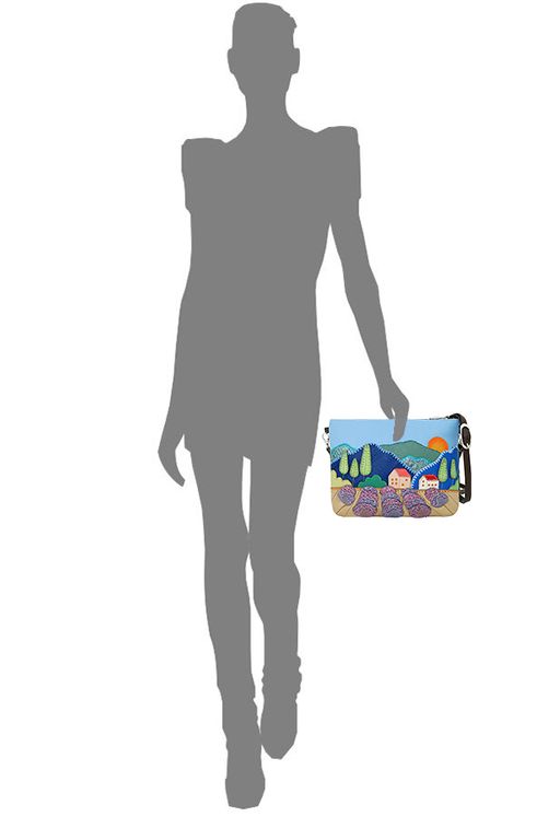 Сумка с аппликацией ДС-261-216 мокко - Protege фото 5