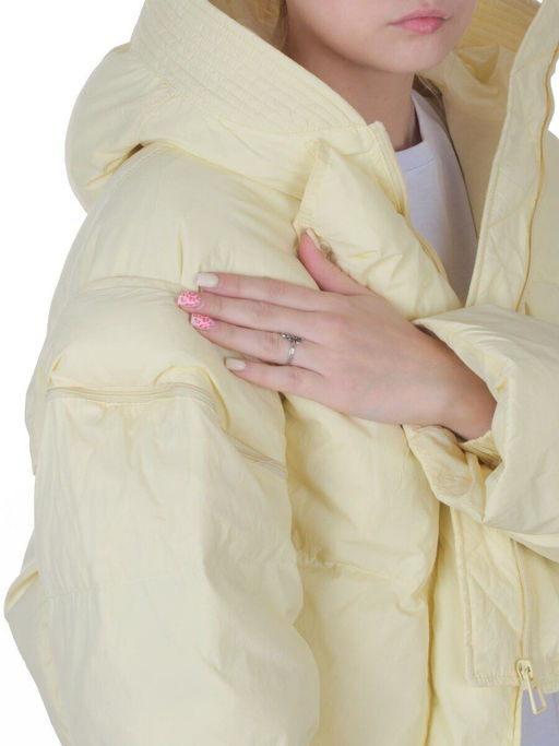 9518 YELLOW Куртка пуховая зимняя женская (пух)