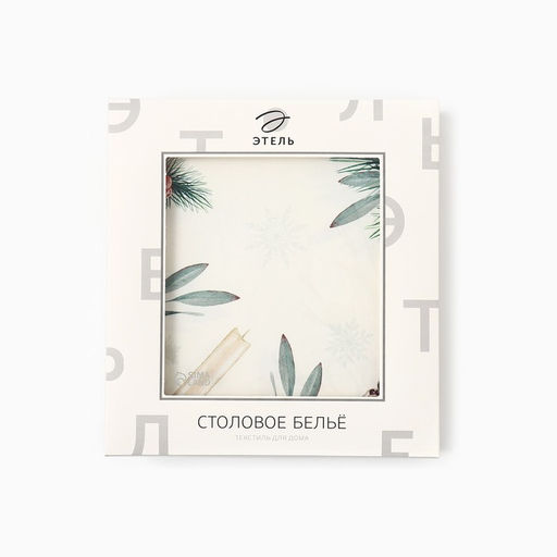 Скатерть новогодняя Этель New Years treat, 150?180 см 3 см с ВГМО, 100% хлопок, саржа 190 г/м?