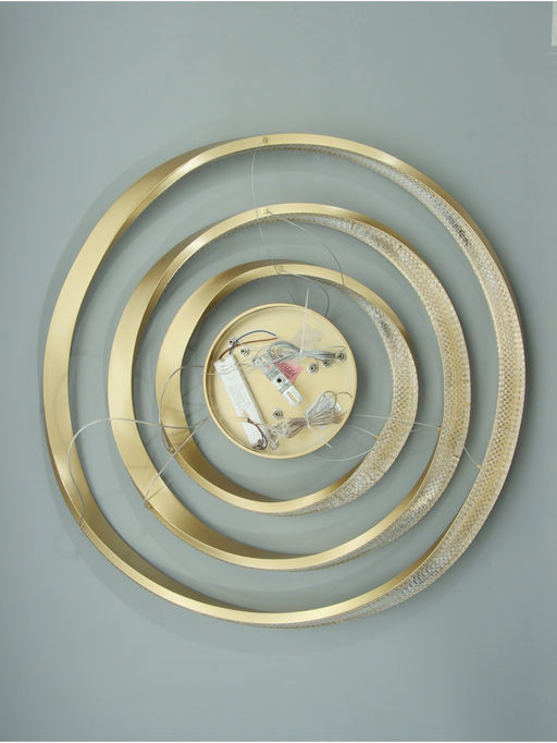 Люстра Ella 174 Вт LED 3000-6000К медь Ø40+60+80×150 см