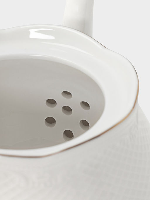 Чайник заварочный WY Empire, 1 л, фарфор, белый