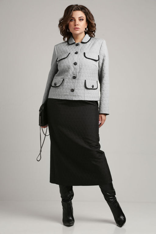 Костюм Aira Style 24-18 Серо-черный