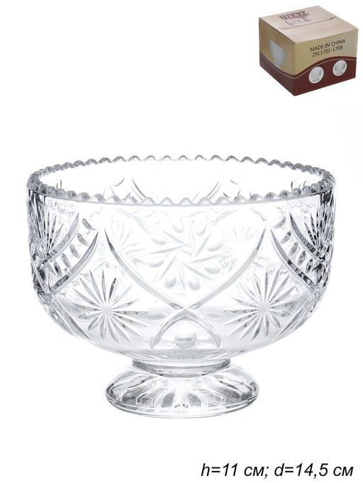 Ваза для сервировки стекло арт. GIU-48, KG-1855, GF-555, EXL1701/-1704, WBQL17 (673027, 672650)