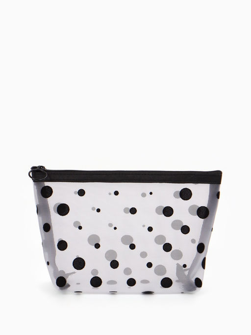 Косметичка дор Горох, сетка 17*6,5*13,5, отд на молнии, белый