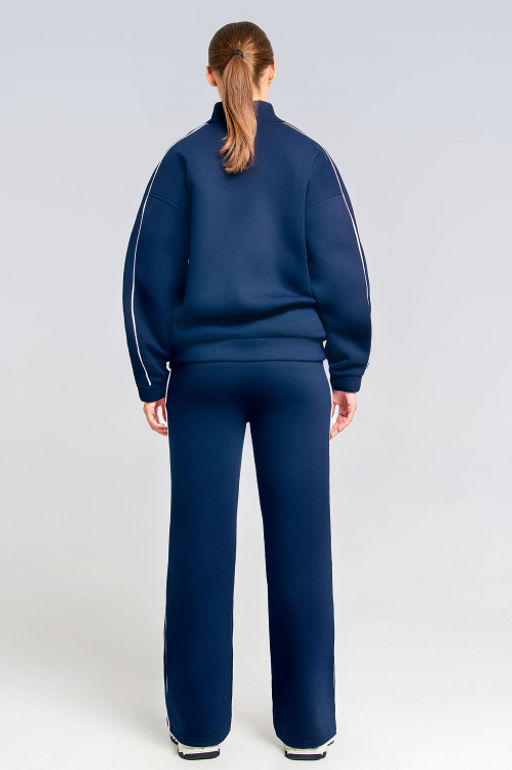 Арт. 2912 Костюм с начесом женский 44-52 (5 шт) Цвет:темно-синий - Калинка фото 4