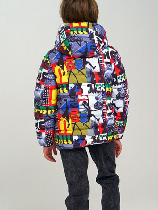 12211377 Куртка текстильная с полиуретановым покрытием для мальчиков, разноцветный - Playtoday фото 2
