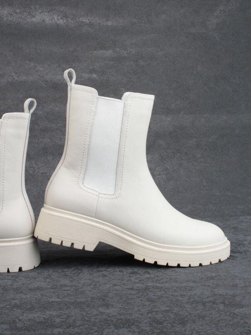 01-80158-G75-2 MILK Ботинки демисезонные женские (натуральная кожа, байка)