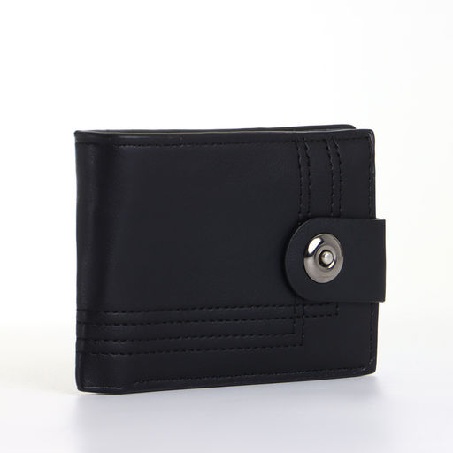 Портмоне мужское на магните, чёрное