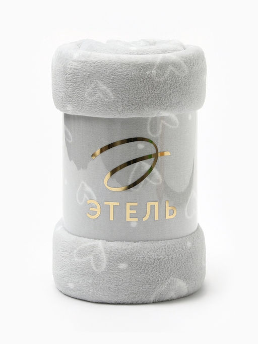 Плед Этель. Сердечки, 180?200 см, корал-флис  фото 4