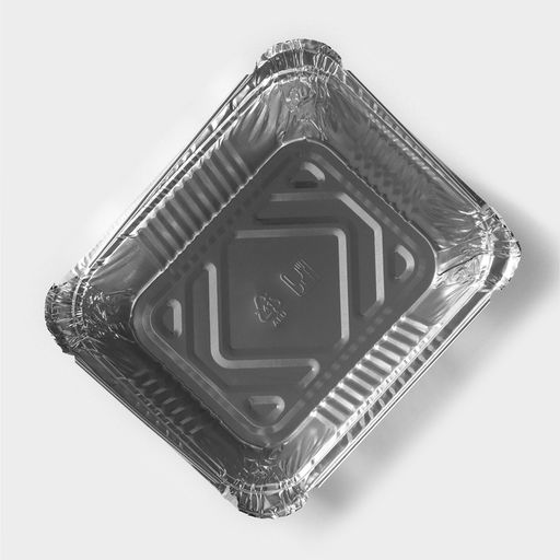 Цена за 2 шт. Формы для выпечки и запекания Доляна, набор 3 шт., 490 мл, 1512.44.4 см, фольга, серебристые  фото 2