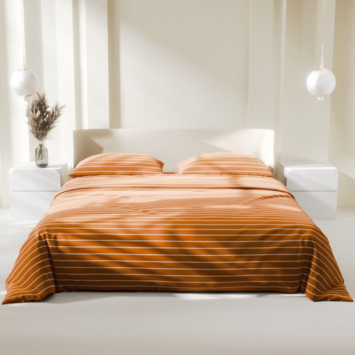 Постельное бельё Этель Евро Mustard stripes 200х217см, 220х240см, 70х70см-2 шт, 100% хлопок,поплин фото 8