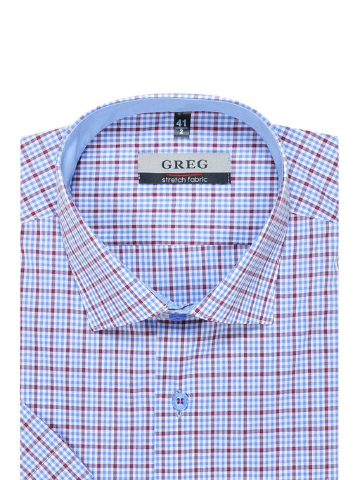 Сорочка мужская короткий рукав GREG 265/108/3103/1 STRETCH  фото 3