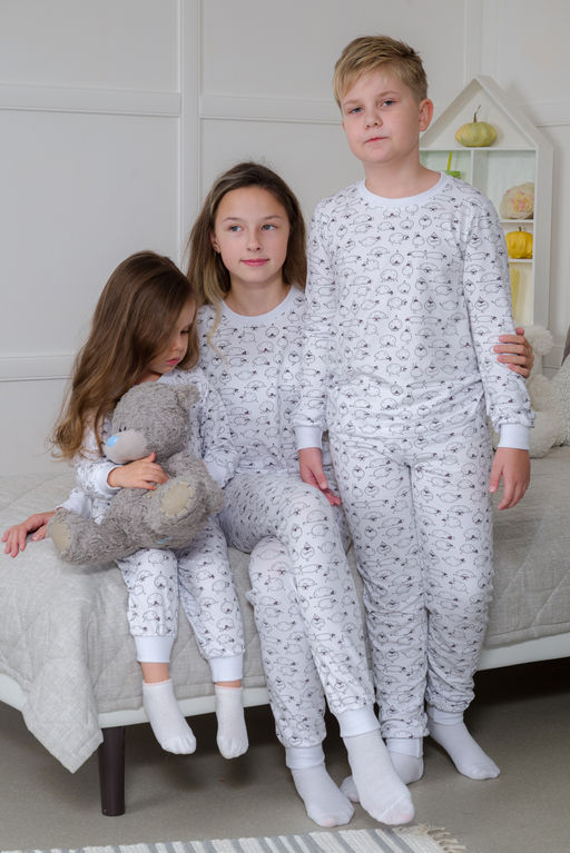 Пижама детская из кулирки пенье на манжетах Дрёма овечки - Амадэль фото 31