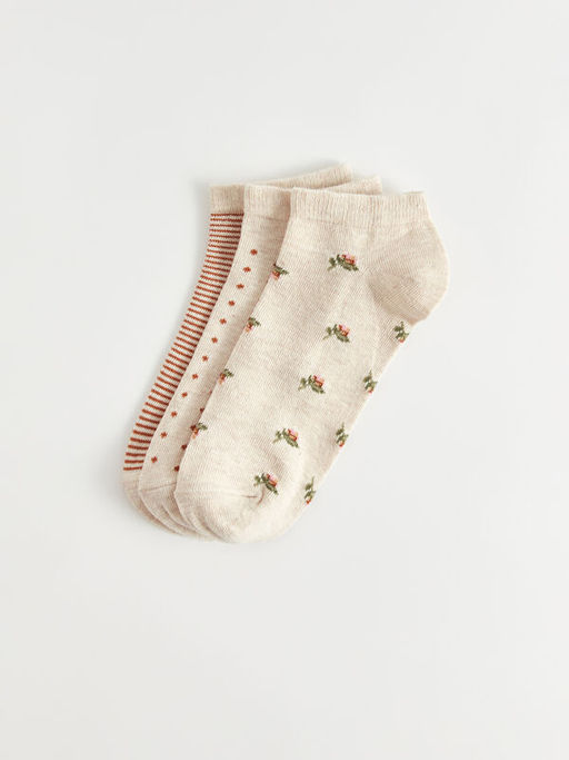 Desenli Kad?n Patik ?orap 3l? Paket - Waikiki фото 2