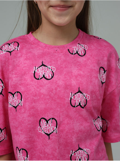 Футболка Принт Розовый Девочка - София фото 9