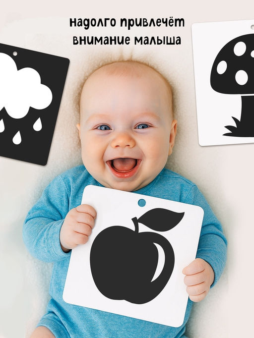 Книжки - гармошки картонные детские «Смотри, малыш!», набор 6 шт.