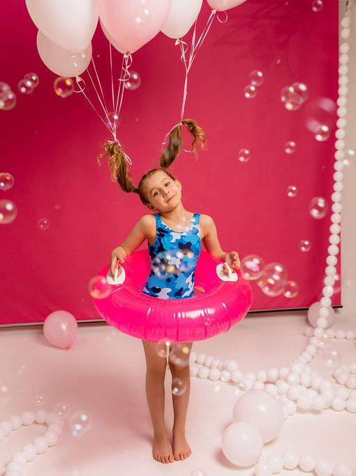 Купальник детский Ss.22dd милитари (василек)