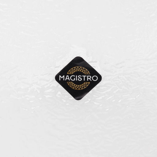 Тарелка подстановочная Magistro Бурлеск, d=33 см, стекло, золотая фото 4